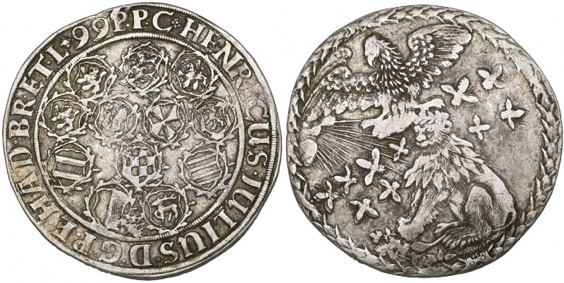 Brunswick-Wolfenbüttel, Heinrich Julius, “Wasptaler, 1599 Goslar, central three ...