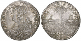 Brunswick-Calenburg-Hannover, Johann Friedrich (1665-79), two-thirds taler, 1676 without mintmaster’s initials, Hannover, draped bust left, rev., isla...