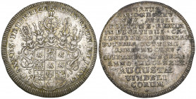 Brunswick-Calenburg-Hannover, Johann Friedrich, Death, 1679, quarter-taler, Zellerfeld, helmeted arms, rev., thirteen-line inscription, 7.21g (Welter ...