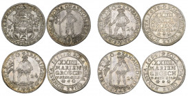 Brunswick-Calenburg-Hannover, Ernst August, two-thirds taler, 1692, crowned arms, rev., Wildman holding tree stump, 13.04g (Welter 1970: Fiala 7, 2427...