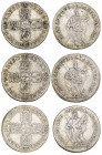Brunswick-Calenburg-Hannover, Georg Ludwig as Elector of Hannover and George I of Great Britain (1714-27), sixth-reichstalers (3), 1719 (2), 1721 Clau...