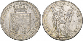 Brunswick-Calenburg-Hannover, George II, reichstaler, 1748 Clausthal, crowned quartered arms, rev. St Andrew, 29.45g (Welter 2558; Fiala 7, 4283, Smit...