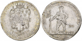 Brunswick-Calenburg-Hannover, George II, two-thirds taler, 1760, Zellerfeld, quartered arms, rev., wild man holding tree stump (Welter 2578; Fiala 7, ...