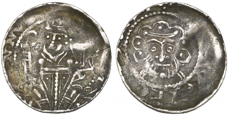 Corvey, Hermann I von Holte, pfennig, similar to the last, 1.10g (Weigärtner 13)...