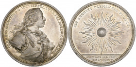 Deutscher Orden, Klemens August von Bayern, Grand Master’s Fiftieth Birthday, 1750, silver medal, by F.A. Schega, bust right in the uniform and with t...