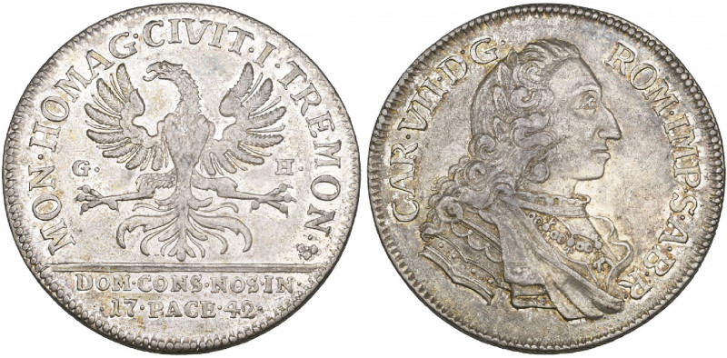 Dortmund, taler, 1742, in the name of Karl VII, mintmaster Gerhard Hüls of Köln,...