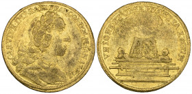 Germany, Frankfurt, Election of Karl VII, 1742, ducat, 1742, 3.44g (F. 1000; Förschner 249), also with contact wear and scratched above bust, fine 
...