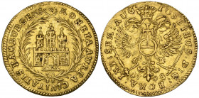 Germany, Hamburg, ducat, 1708, 3.46g (F. 1118), a couple of scuffs, very fine 

Estimate: GBP 400-600