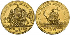 Germany, Hamburg, ‘In Hope of Better Times’, private half portugaloser, undated (circa 1725), 17.1g, tiny test-mark, very fine 

Estimate: GBP 2000-...