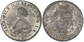 Hildesheim, Friedrich Wilhelm von Westfalen, third-konventionstaler, 1764, bust left, rev., arms, 7.09g (Mehl. 704), unevenly toned but better than ex...