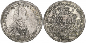Köln, Maximilian Friedrich, Graf von Königseck, quarter-taler, 1765, by E. Wyon, bust right, rev., arms, edge engrailed, 6.91g (Noss 795), good fine a...