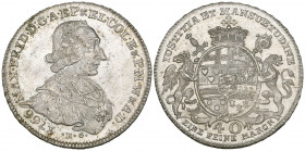Köln, Maximilian Friedrich, Graf von Königseck, quarter-taler, 1766, by Elias Gervais, bust right, rev., arms, edge engrailed, 7.02g (Noss 810), minor...