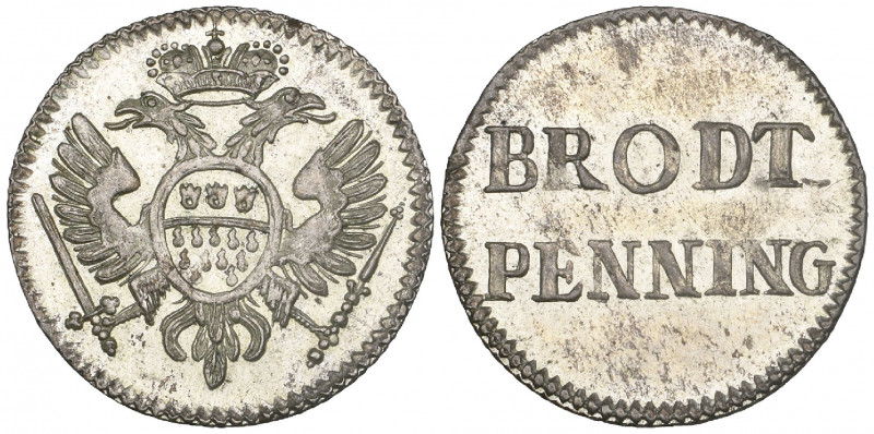 Köln, City, silver striking of brodt penning, undated (circa 1740), city arms, r...