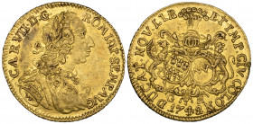 Germany, Köln, City, ducat, 1742, 3.44g (F. 776; Noss 632b), old test-mark on rim and with surface scratched, otherwise very fine 

Estimate: GBP 10...