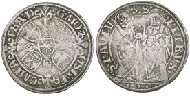 Münster, Franz von Waldeck (1532-53), schilling, undated (circa 1535), central; arms of Waldeck, four shields around, rev., St Peter and St Paul, 2.86...