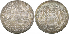 Munster, Christoph Bernhard von Galen, Recapture of the City, 1661, double-taler, similar to the last, 53.12g (Dav. 5602), has been mounted, good fine...