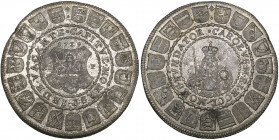 Münster, Sede Vacante, 1719, medallic 1½ talers, by Anton Gottfried Pott, arms of Bishopric with 19 shields around, rev., St. Paul, also with 19 shiel...