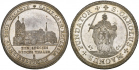 Münster, Sede Vacante, 1761, taler, St Paul’s Cathedral, Münster, rev., standing figure of Charlemagne holding sword and orb, 29.20g (Dav. 2470; Zeper...