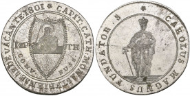 Münster, Sede Vacante, 1801, konventionstaler, Clausthal, similar to the last, 28.02g (Dav. 733; Zepernick 229), minor edge fault to left of Charlemag...