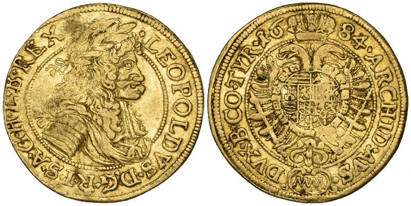 Austria, Leopold I (1657-1705), ducat, Vienna, 1684, 3.43g (F. 276), slightly bu...