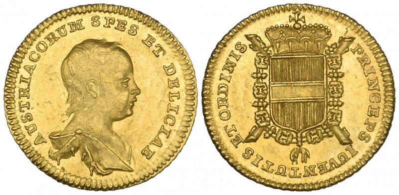 Austria, Maria Theresia (1740-80), Birth of Josef II, medallic half-ducat, 1741,...