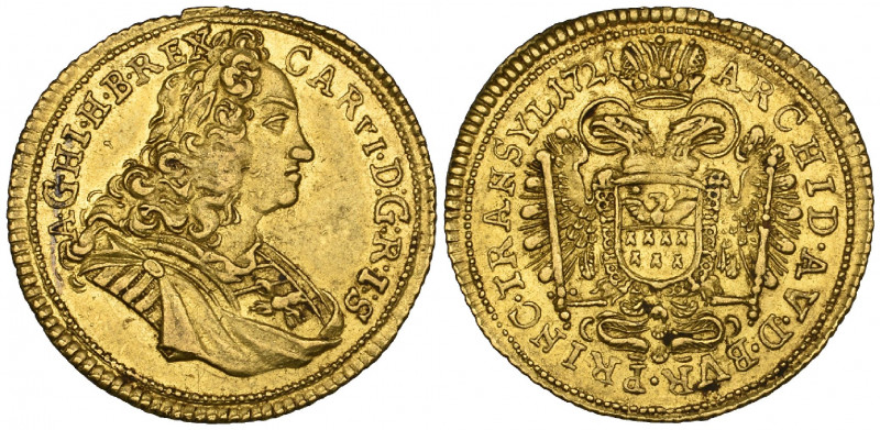 Hungary, Transylvania, Karl III (1711-40), ducat, 1721, 3.49g (F. 520), old test...