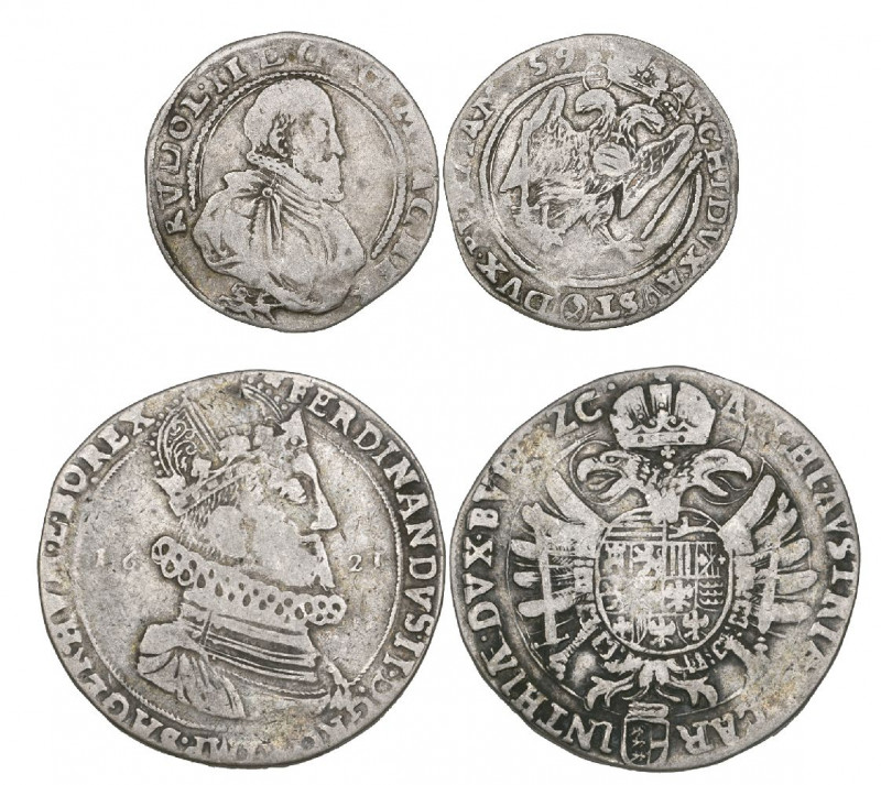 Austria, Ferdinand II (1619-37), taler, 1621, Klagenfurt, bust right dividing da...