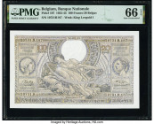 Belgium Banque Nationale de Belgique 100 Francs-20 Belgas 26.5.1943 Pick 107 PMG Gem Uncirculated 66 EPQ. 

HID09801242017

© 2022 Heritage Auctions |...