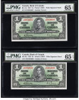 Canada Bank of Canada $1 2.1.1937 BC-21c Two Consecutive Examples PMG Gem Uncirculated 65 EPQ (2). 

HID09801242017

© 2022 Heritage Auctions | All Ri...