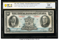 Canada Montreal, PQ- Royal Bank of Canada $20 3.1.1927 Ch.# 630-14-12 PCGS Banknote About UNC 55. 

HID09801242017

© 2022 Heritage Auctions | All Rig...