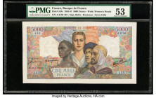 France Banque de France 5000 Francs 18.4.1946 Pick 103c PMG About Uncirculated 53. 

HID09801242017

© 2022 Heritage Auctions | All Rights Reserved
