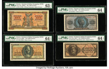 Germany & Greece Group Lot of 7 Examples PMG Gem Uncirculated 65 EPQ; Choice Uncirculated 64 EPQ (3); Choice Uncirculated 64 (2); Choice Uncirculated ...