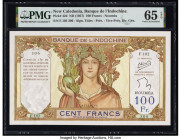 New Caledonia Banque de l'Indochine, Noumea 100 Francs ND (1957) Pick 42d PMG Gem Uncirculated 65 EPQ. 

HID09801242017

© 2022 Heritage Auctions | Al...