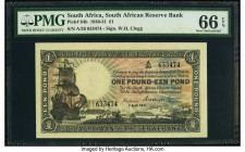 South Africa South African Reserve Bank 1 Pound 2.4.1931 Pick 84b PMG Gem Uncirculated 66 EPQ. 

HID09801242017

© 2022 Heritage Auctions | All Rights...