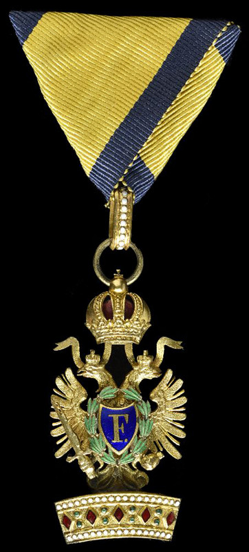 Austria, Order of the Iron Crown, Officer’s badge, with lower class War Decorati...