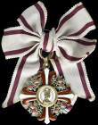 Austria, Order of Elisabeth, First Class Cross, by C.F. Rothe, Vienna, after 1930, in bronze-gilt and enamels, width 47.8mm, without golden suspension...