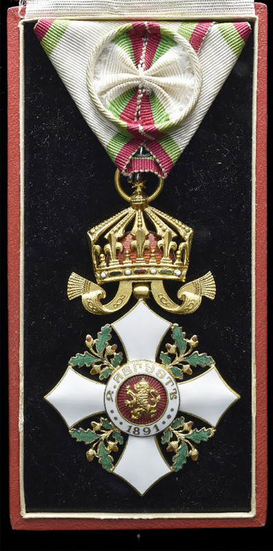 Bulgaria, Order of Civil Merit, type II, with Royal crown, Fourth class breast b...