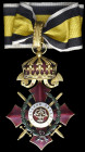 Bulgaria, Order of Military Merit, type 1, with Royal crown, Second Class set of insignia with War Decoration (instituted 1916), unmarked, comprising ...