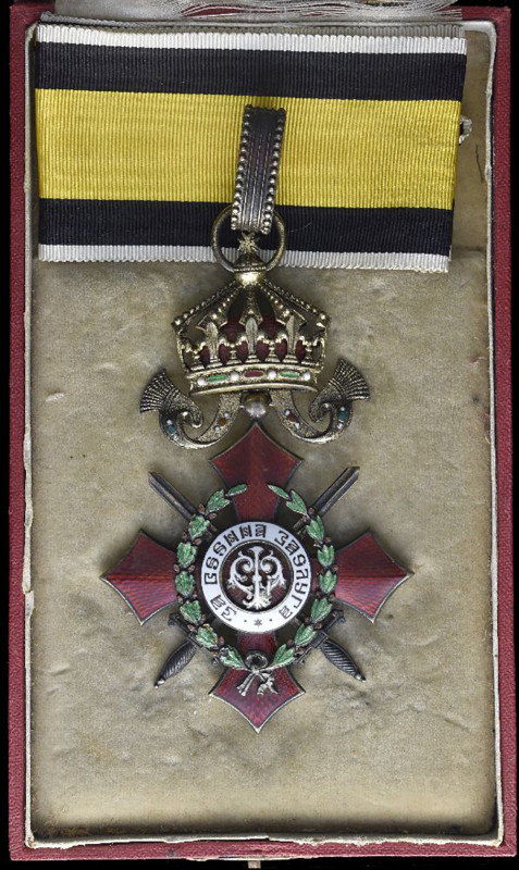 Bulgaria, Order of Military Merit, type 1, with Royal crown, Third class neck ba...
