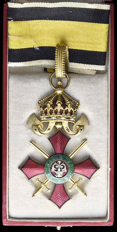 Bulgaria, Order of Military Merit, type 1, with Royal crown, Third class neck ba...