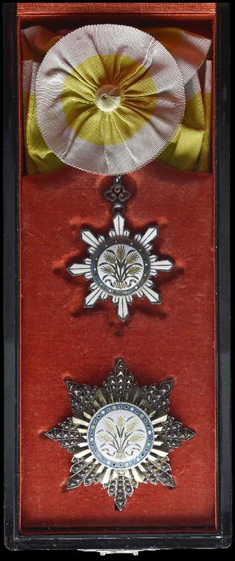 China, Republic, Order of the Golden Grain, Second Class set of insignia, compri...