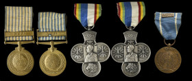 Ethiopia, Korean War Service Medals, EE1943 [1951] (2), unmarked, in silvered metal, 52.5mm, good very fine and United Nations Korea Medals (2), in Am...