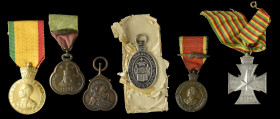 Ethiopia, Miscellaneous Medals and Decorations (6), comprising: Military Merit Medal of the Order of St George; Haile Selassie War Medal, with Palm Le...