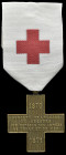 France, Geneva Cross 1870-71, in bronze, with original silk ribbon, reverse engraved ‘Sir Henry De Hoghton Bart.’, light surface marks to reverse, goo...