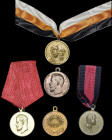 Russia, Nicholas II, small silver medal for Zeal, 30mm, extremely fine; together with bronze medals (5), for the Russo-Japanese War, 1904-05, Centenar...