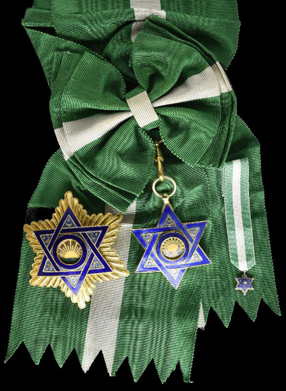 Spanish Morocco, Order of Mehdauia, Grand Cross or “Summu” set of insignia, comp...