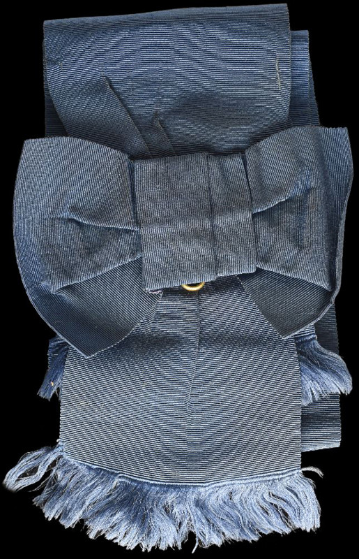 Most Noble Order of the Garter, a full length silk sash (approx. 1.5 metre lengt...
