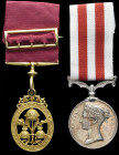 A Scarce C.B. and Indian Mutiny Pair awarded to Arthur Roberts, Indian Civil Service, who served as Commissioner in Lahore during the Indian Mutiny, a...