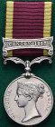 Second China War, 1857, single clasp, Canton 1857 (Denis Sullivan, 59th Regt), mounted on card for display, lightly cleaned, very fine Surprisingly, a...