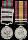The I.G.S. & Q.S.A. Pair awarded to Sir Charles Orr K.C.M.G., who served as an officer with the Royal Garrison Artillery during the Relief of Chitral ...